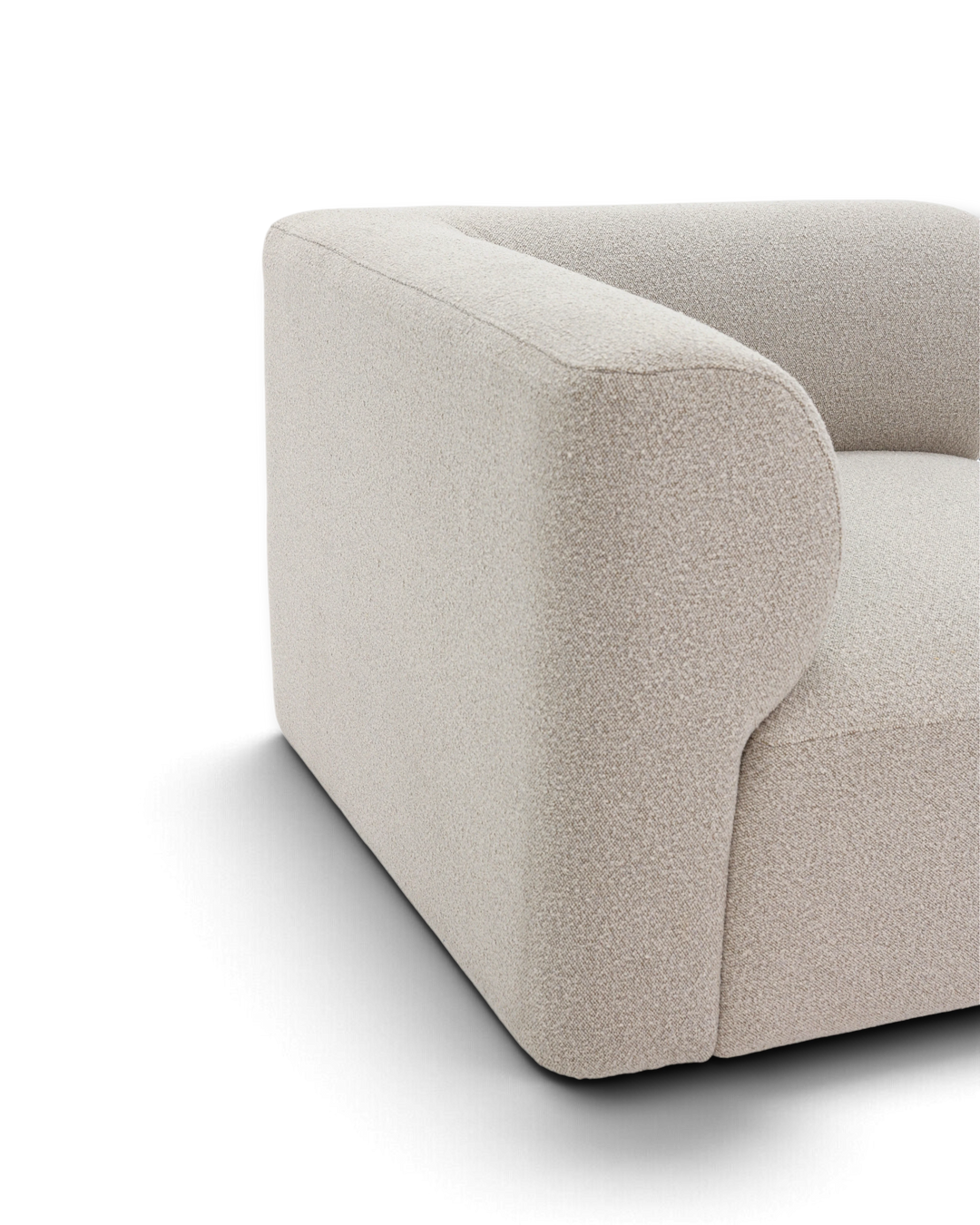Paragraph hjørnemodul 99x99cm, Farve Loop 03 Greige #farve_loop-03-greige