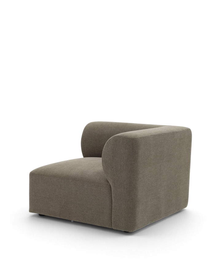 Paragraph hjørnemodul 99x99cm, Farve Cube 10 brown #farve_cube-10-brown