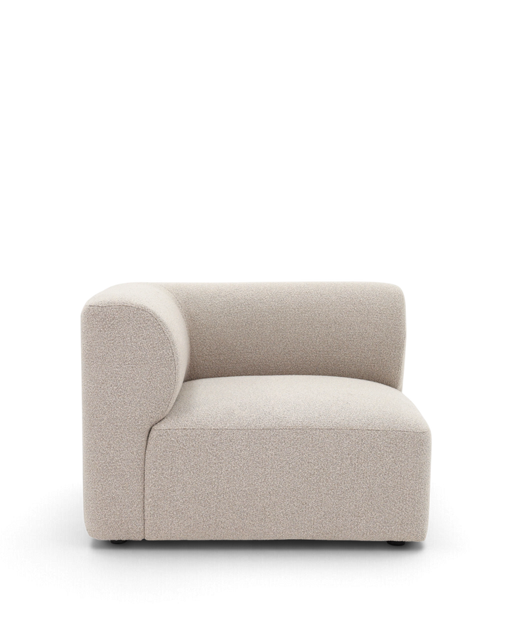 Paragraph hjørnemodul 99x99cm, Farve Loop 03 Greige #farve_loop-03-greige