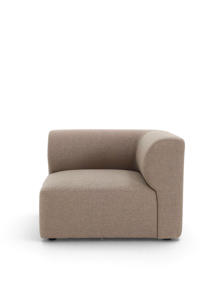 Paragraph XL hjørnemodul 99x99cm, Farve Nordic weave 23 Dark beige #farve_nordic-weave-23-dark-beige