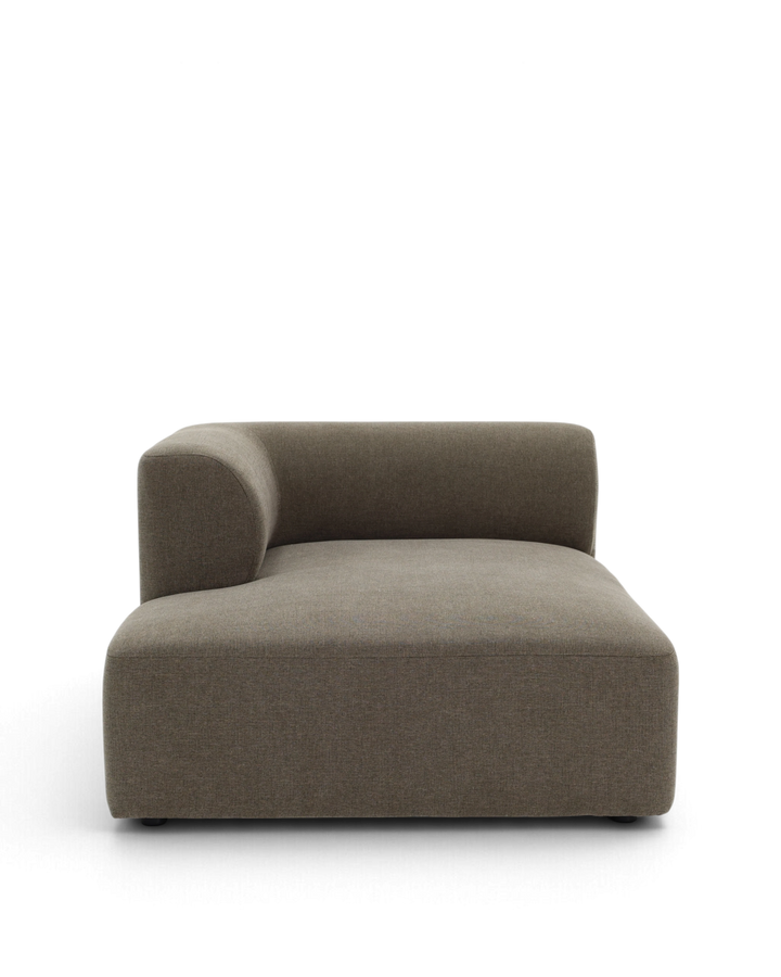 Paragraph XL chaiselongmodul 110x160cm, Farve Cube 10 brown #farve_cube-10-brown-smudsafvisende