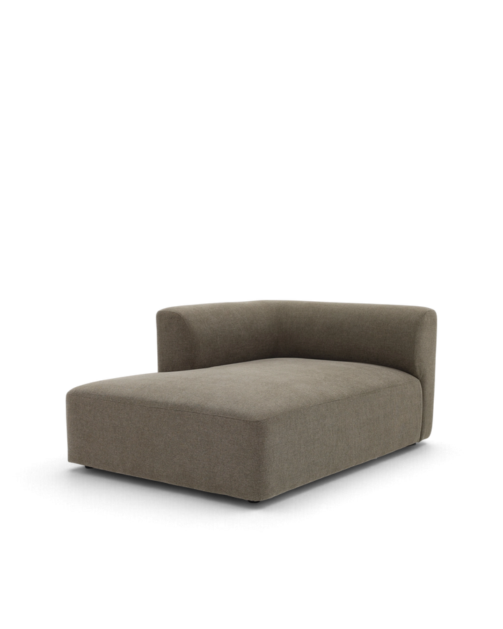 Paragraph XL chaiselongmodul 110x160cm, Farve Cube 10 brown #farve_cube-10-brown-smudsafvisende