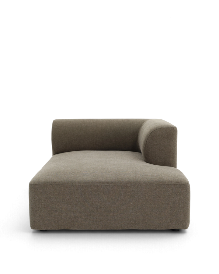 Paragraph XL chaiselongmodul 110x160cm, Farve Cube 10 brown #farve_cube-10-brown-smudsafvisende