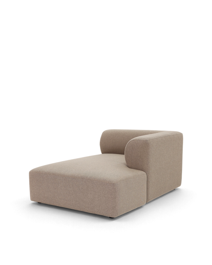 Paragraph XL chaiselongmodul 110x160cm, Farve Nordic weave 23 Dark beige #farve_nordic-weave-23-dark-beige