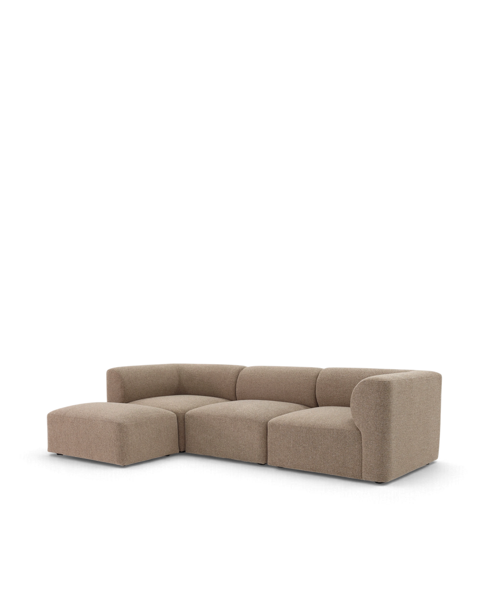 Paragraph XL chaiselong sofa med flytbar puf 266cm #farve_indiana-18-dark-beige