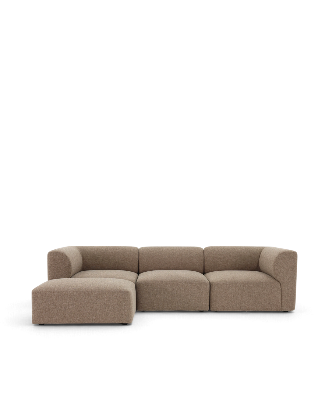 Paragraph XL chaiselong sofa med flytbar puf 266cm indiana 18 dark beige #farve_indiana-18-dark-beige