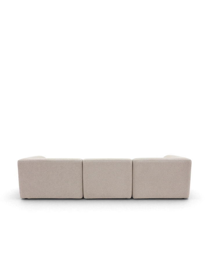 Paragraph XL chaiselong sofa med flytbar puf 266cm Farve Loop 03 Greige #farve_loop-03-greige