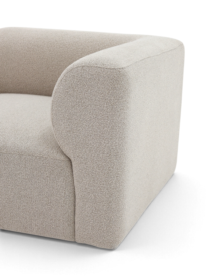 Paragraph hjørnemodul 99x99cm, Farve Loop 03 Greige #farve_loop-03-greige