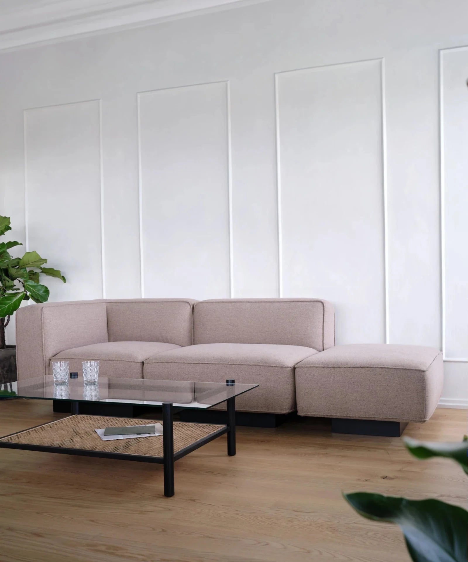 Utopia Sofa, 3 personers open end - Nordic weave