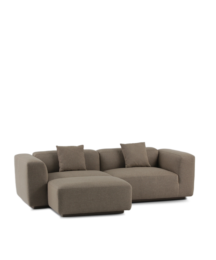 Beluga 3 personers chaiselong sofa, 240cm