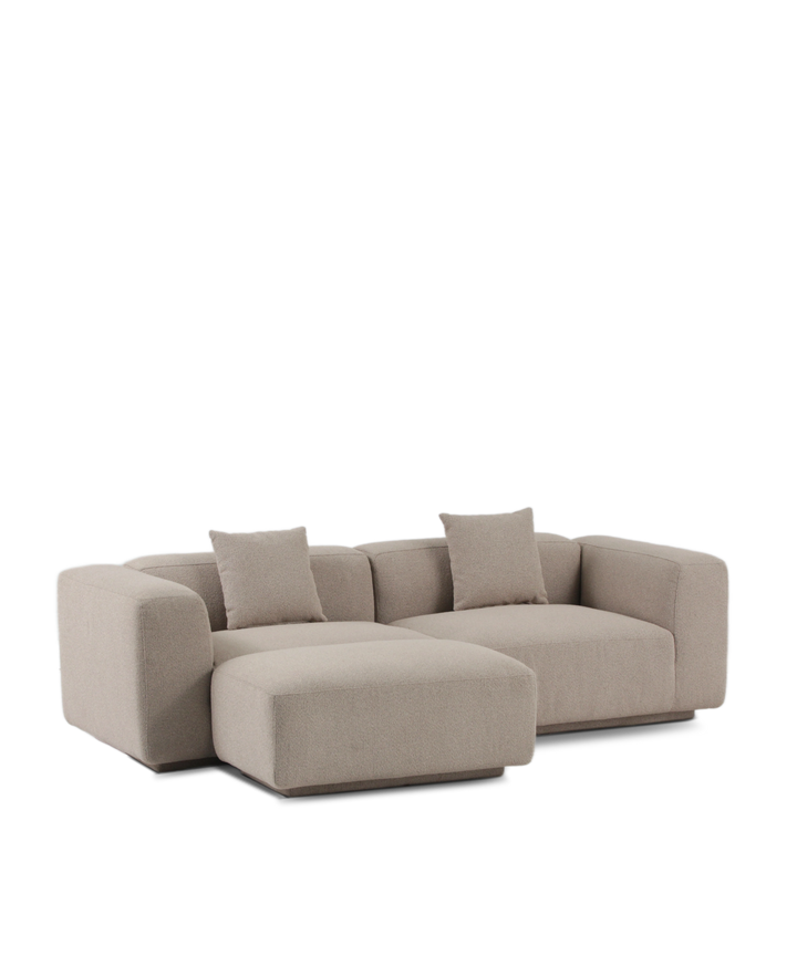 Beluga 3 personers chaiselong sofa, 240cm