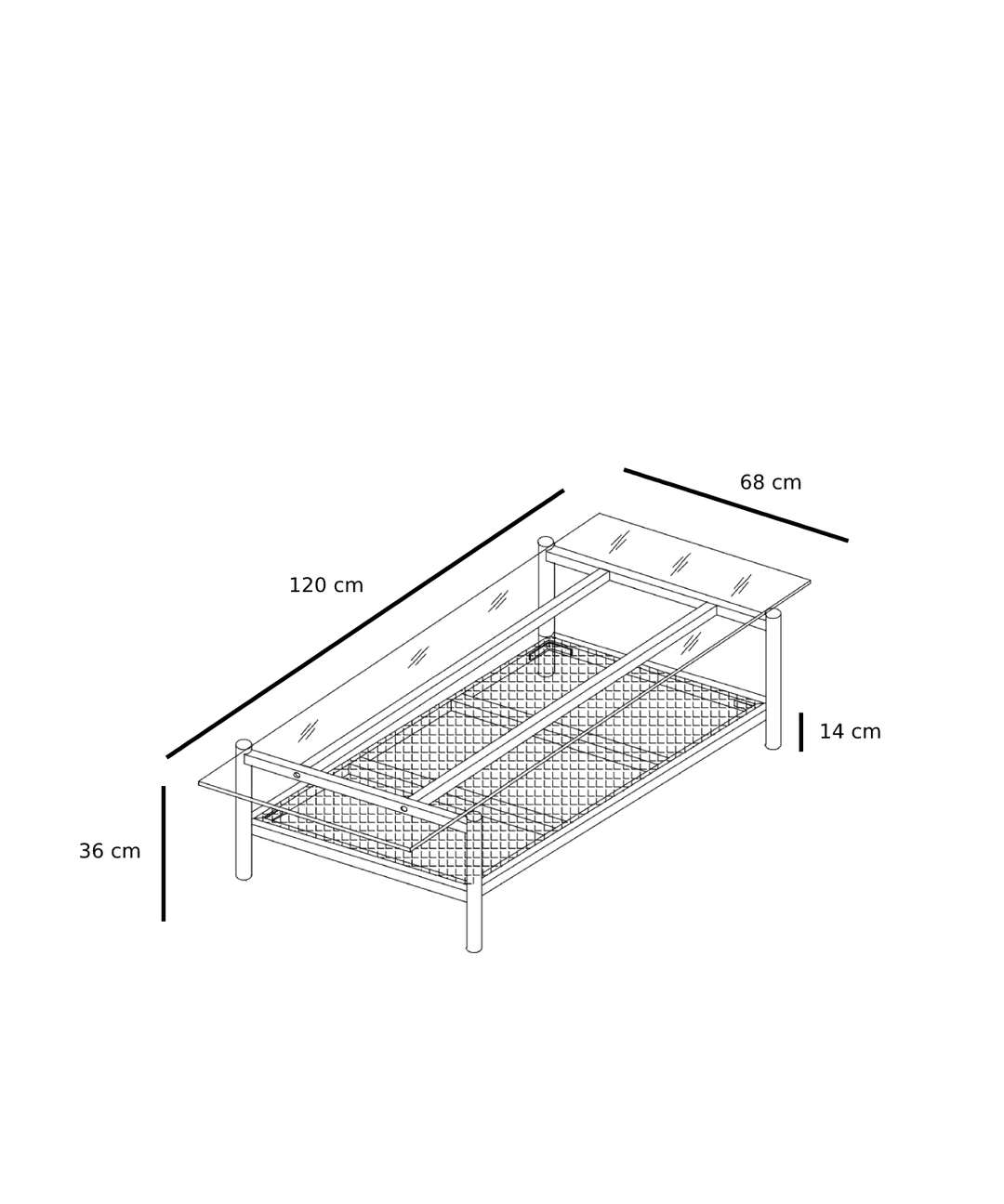 Neo sofabord med glasplade -lys natur eg