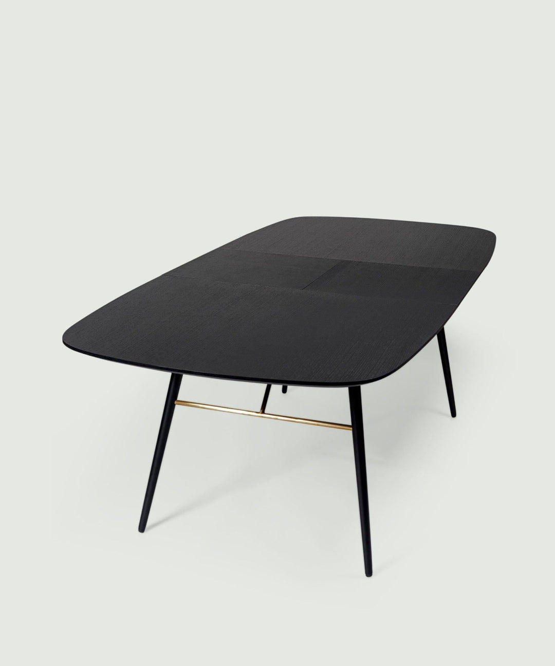 Sort spisebord med udtræk - eg - Dawn - Njordec - træ spisebord - oval spisebord - designer spisebord - spisebord i eg