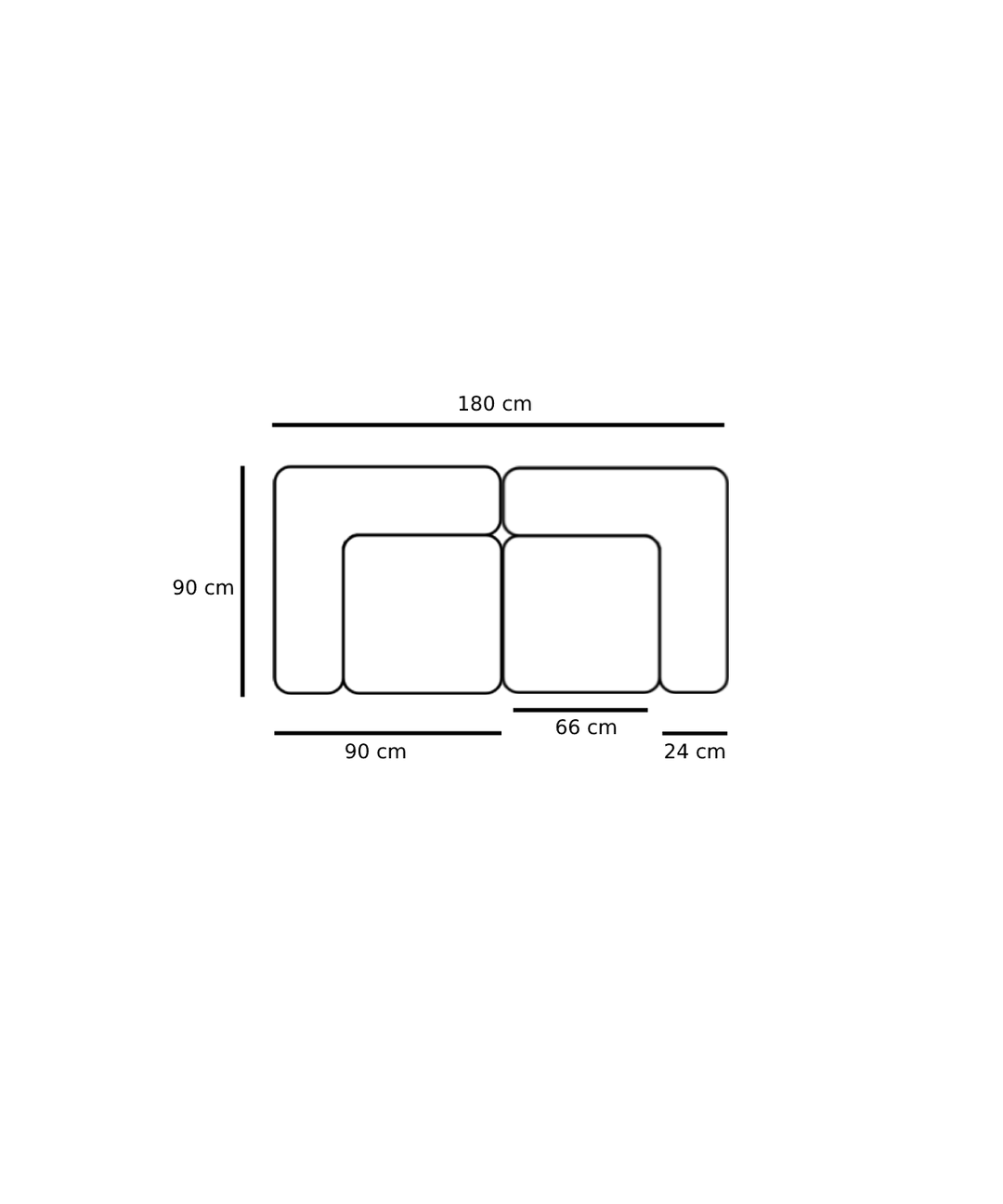 Utopia Sofa - 2,5 personer