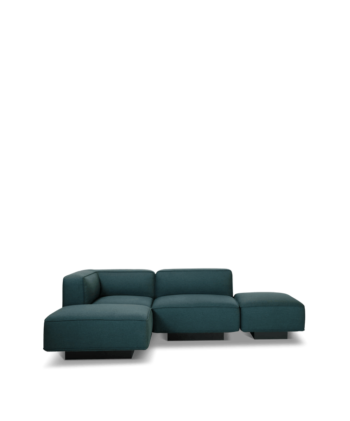 Open end sofa på sokkefod I bokset design - fra Njordec