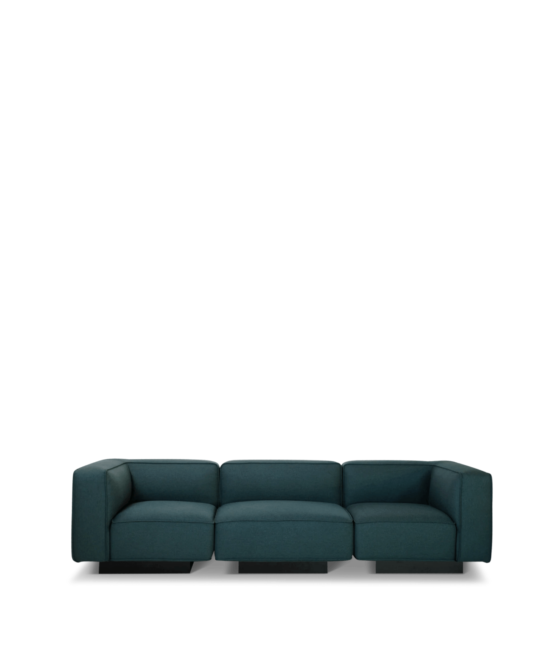 Njordec 3 modulers 3 personers sofa i petrol blå farve